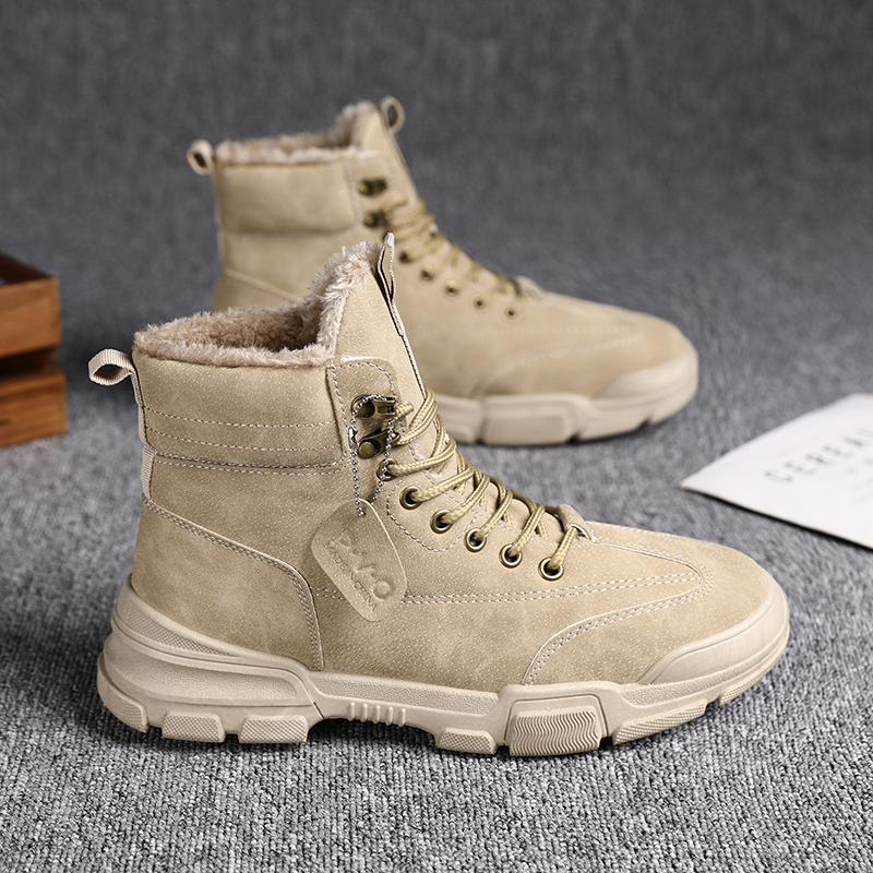 Genuine Leather Military High Top Airborne Boots Sand Color G219-2140 ...
