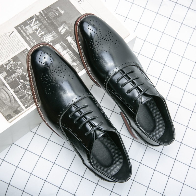 Genuine Leather Men Formal Shoe Black S219-E3950 (STOCK ITEM-40% OFF) - Image 5