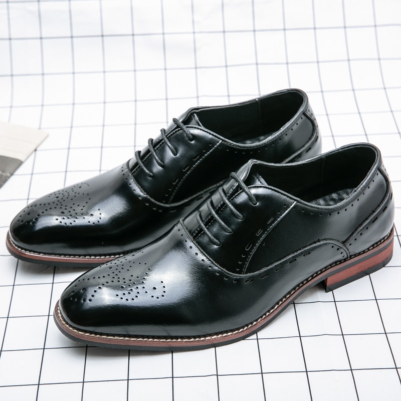 Genuine Leather Men Formal Shoe Black S219-E3950 (STOCK ITEM-40% OFF) - Image 3