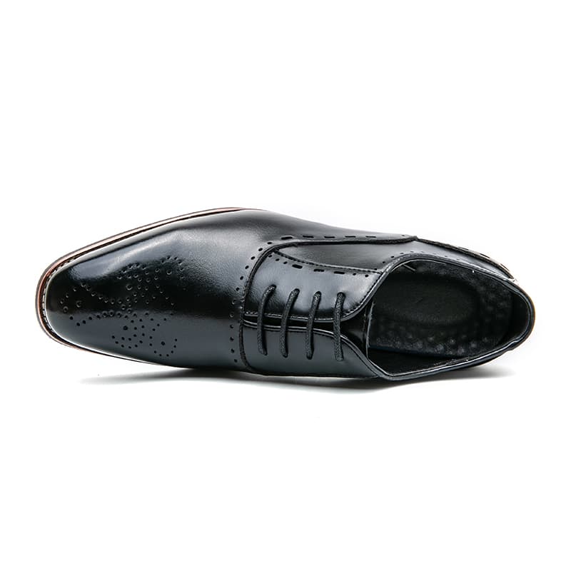 Genuine Leather Men Formal Shoe Black S219-E3950 (STOCK ITEM-40% OFF) - Image 2