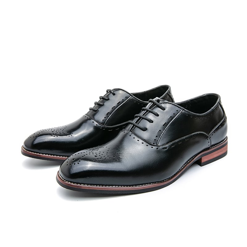 Genuine Leather Men Formal Shoe Black S219-E3950 (STOCK ITEM-40% OFF) - Image 6