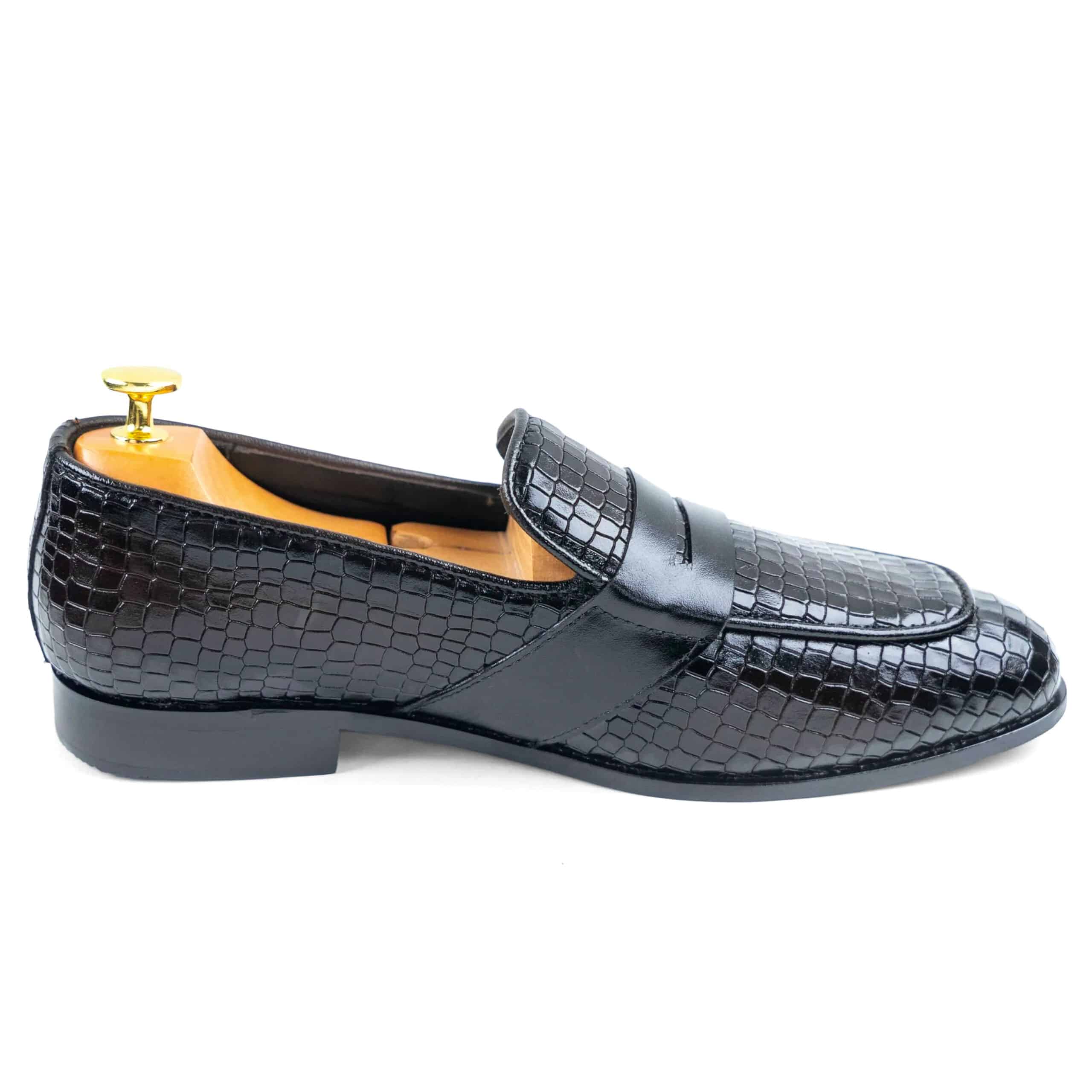 Pristine Premium Series Handcrafted Goat Leather Formal Shoe For Male Dark Chocolate with Black Strap M22-0764 (Eid New Arrival) - Image 3